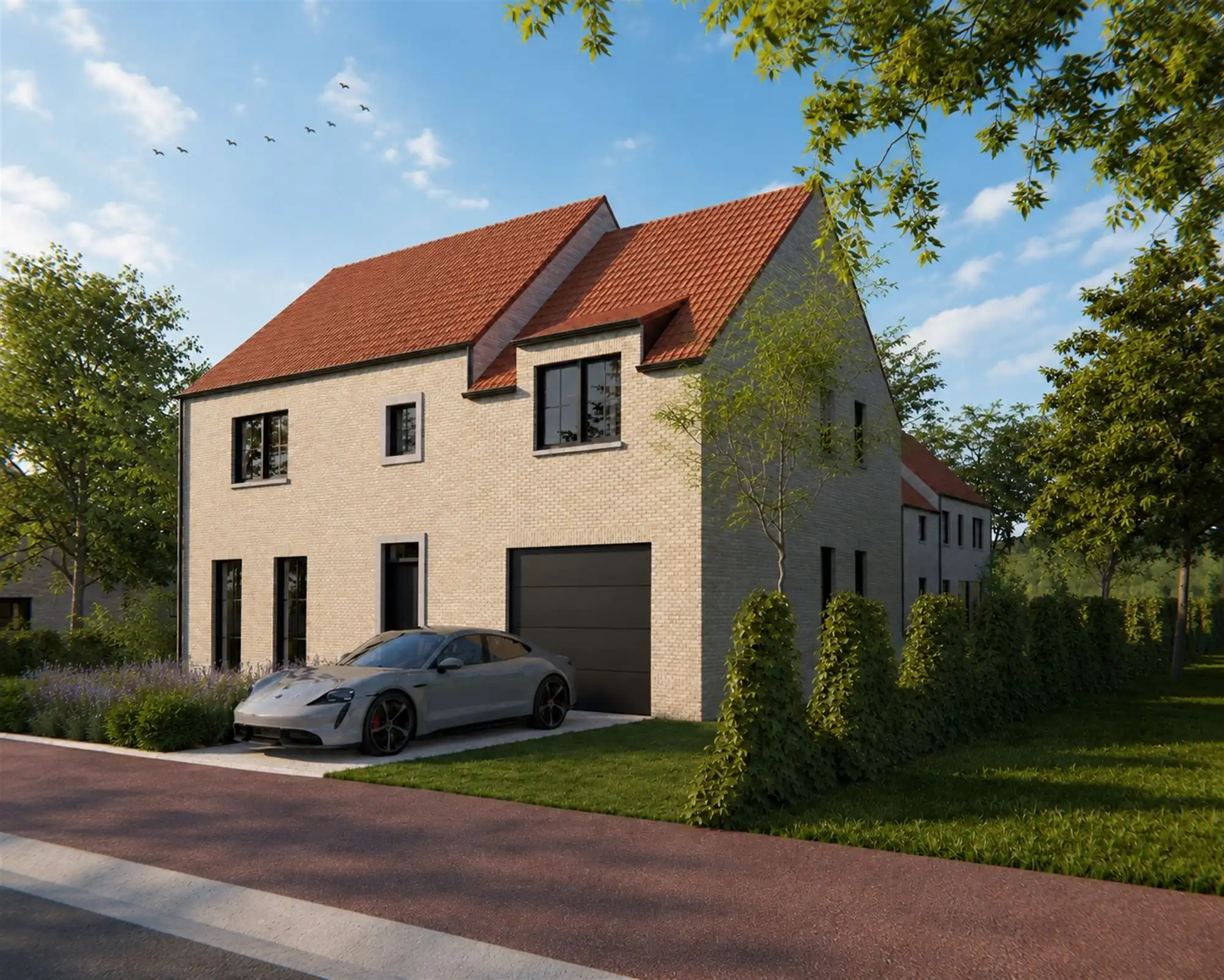Vrijstaande BEN-woning (lot1) met inpandige garage op een centrale locatie in Oudsbergen  foto {{pictureIndex}}