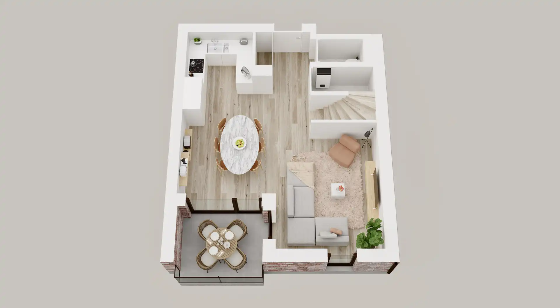 Duplex nieuwbouw appartement in het centrum foto 18