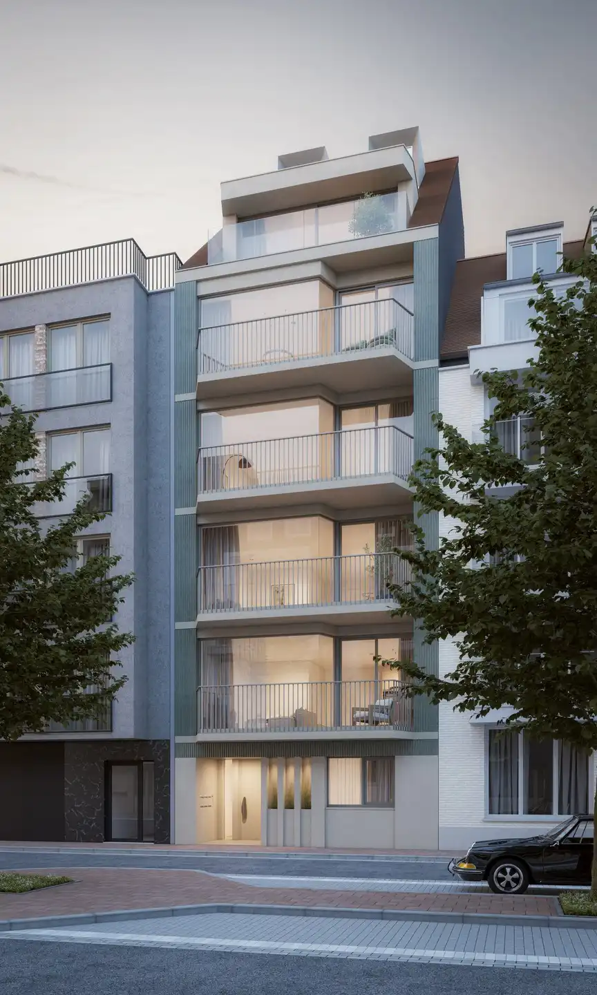 Nieuwbouwappartement met terras, 1e verdiep - Grassi Knokke foto 3