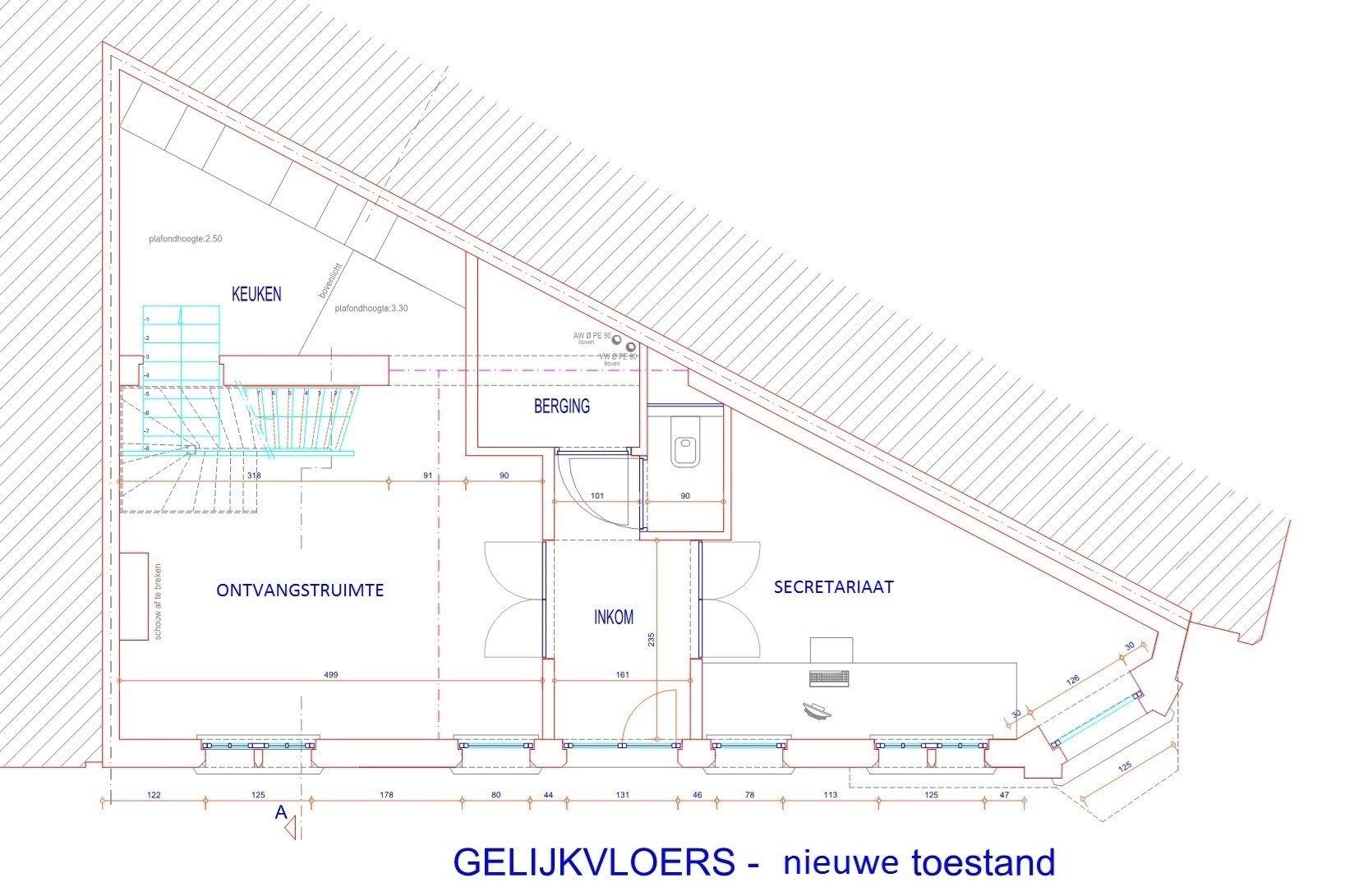 Kantoor gebouw of woonst in neo-gotische stijl met prachtige zichten op de Ezelpoort en het Stil Ende. foto 28