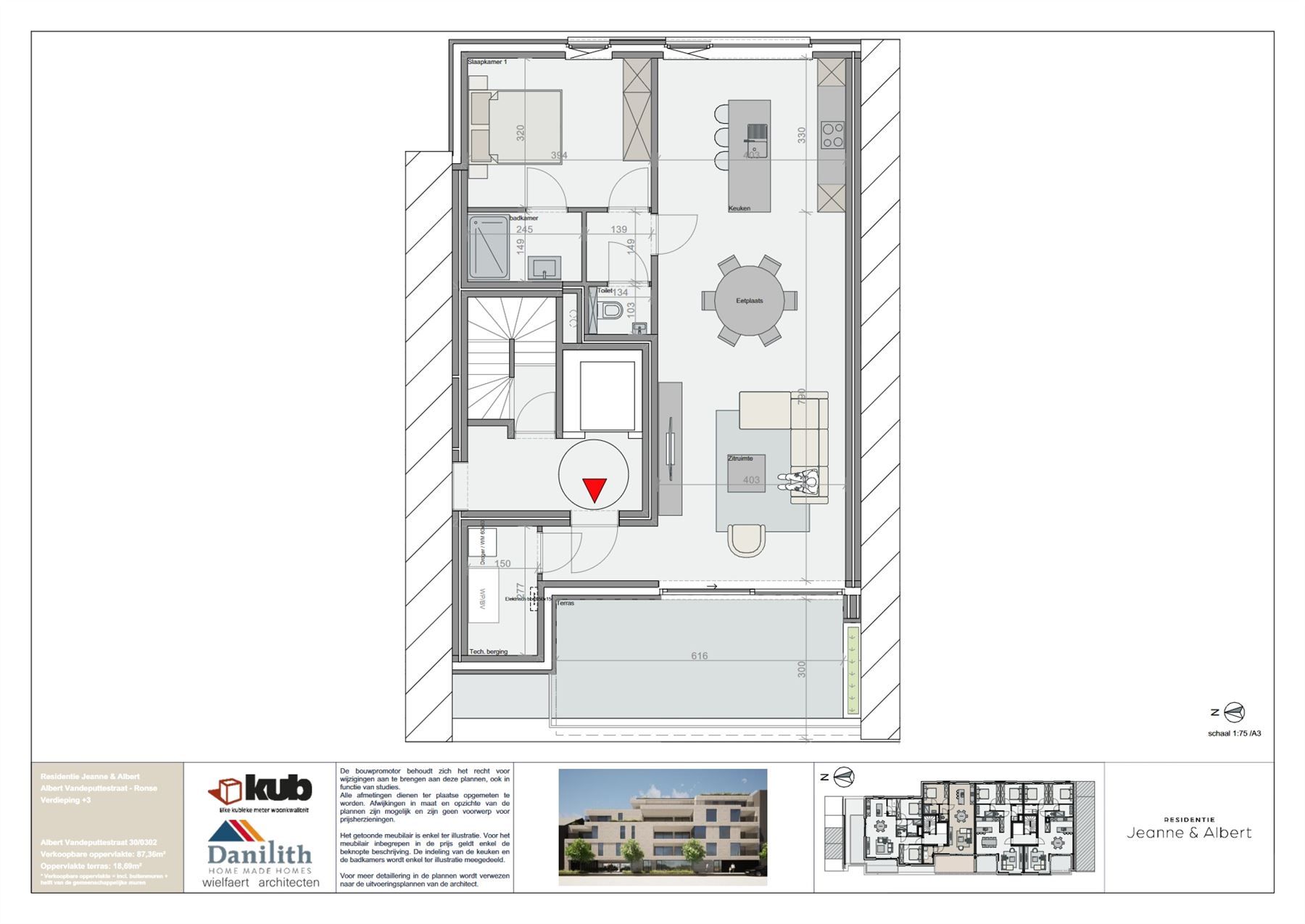 Prachtig 1 slaapkamer nieuwbouw appartement met groot terras foto 12