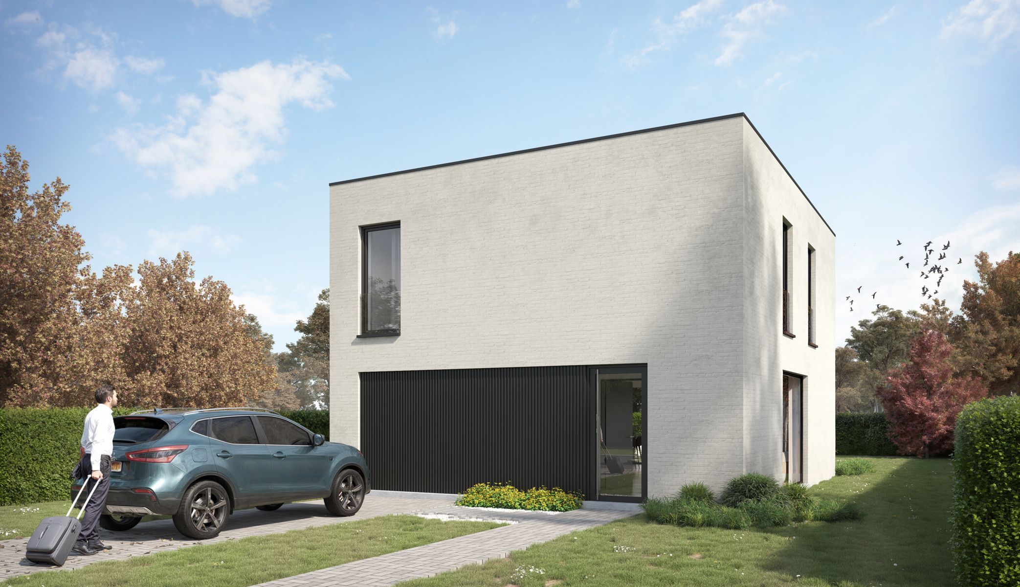 Moderne, vrijstaande woning foto {{pictureIndex}}