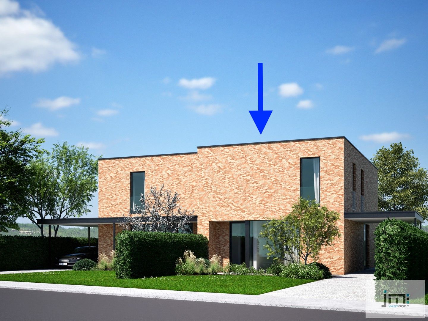 Nieuwbouwwoning met warmtepomp en zonnepanelen. (aankoop aan 6% BTW mogelijk) foto {{pictureIndex}}