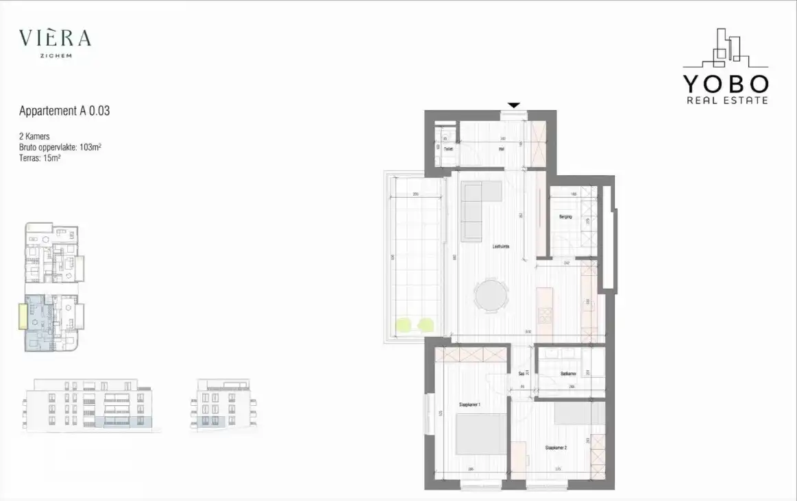 Nieuwbouw 2 slpk app met terras van 15m² met 6% BTW mogl foto 2