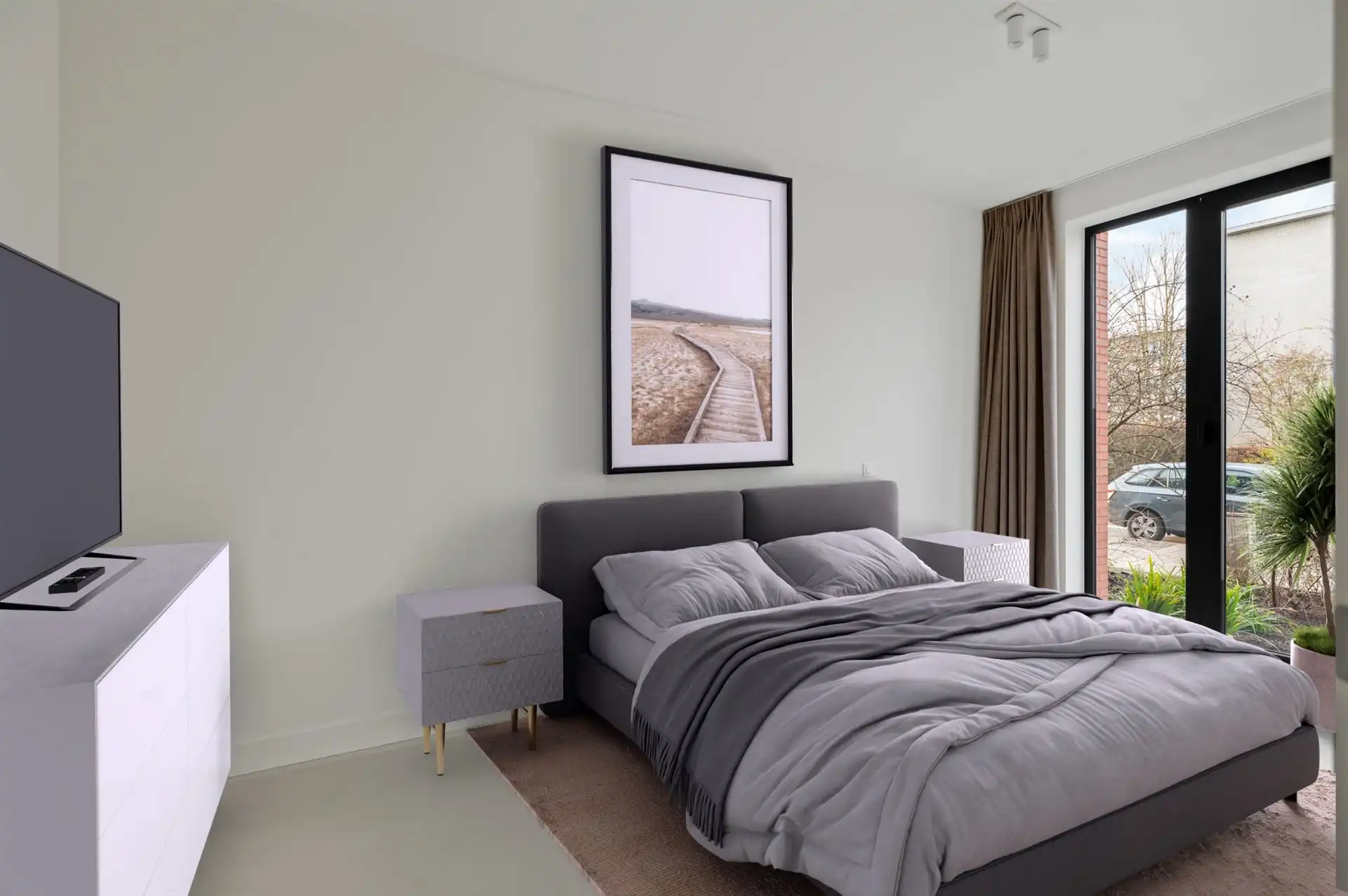 gelijkvloers nieuwbouw 2slk appartement met tuin foto 19