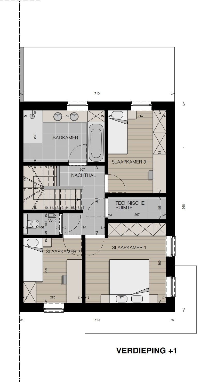 Vier moderne halfopen woningen foto 5