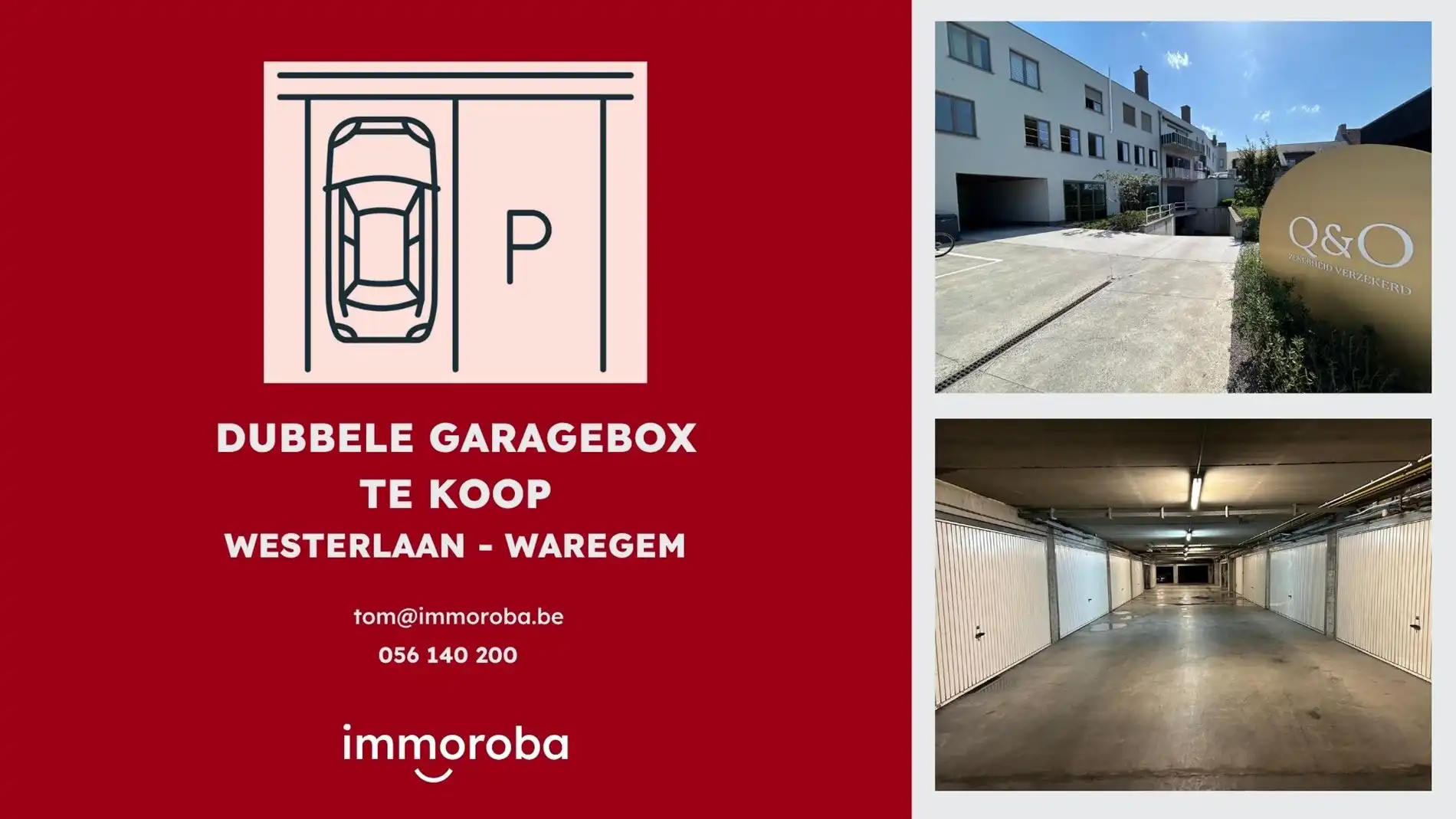 Dubbele garagebox TE KOOP centrum Waregem.  foto {{pictureIndex}}