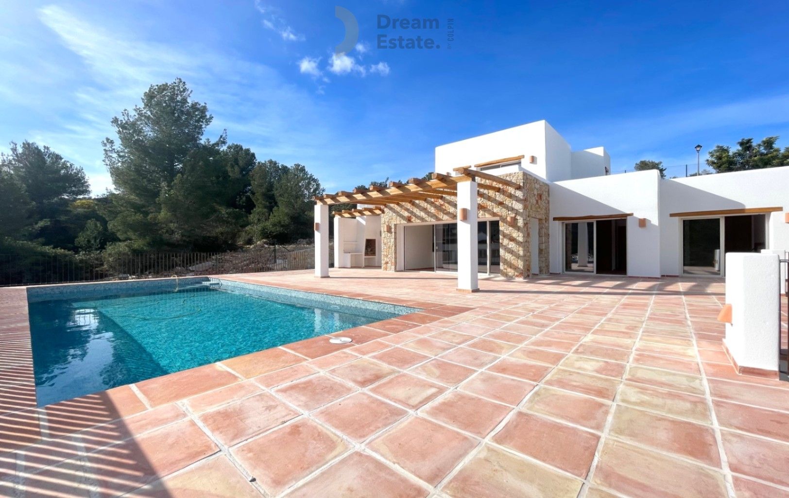Luxe Ibiza-Style Villa met Panoramisch Bergzicht foto 15