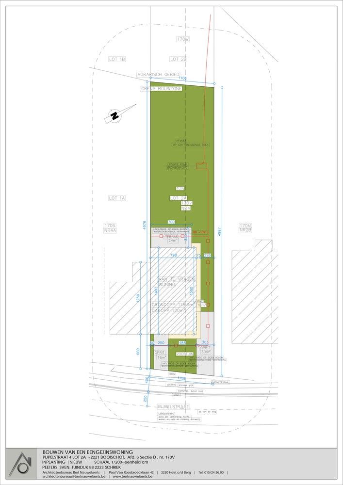 Nieuwe vraagprijs!! Bouwgrond bestemd voor HOB-767m² (lot 2A en 2B)  eventueel inclusief bouwplan. foto 17