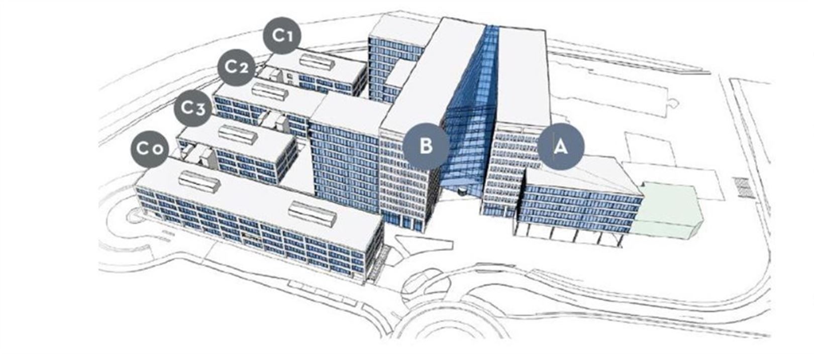 Kantoren aan het op- en afrittencomplex Gent-Zuid vanaf 437m² tot 2500 m² foto 8