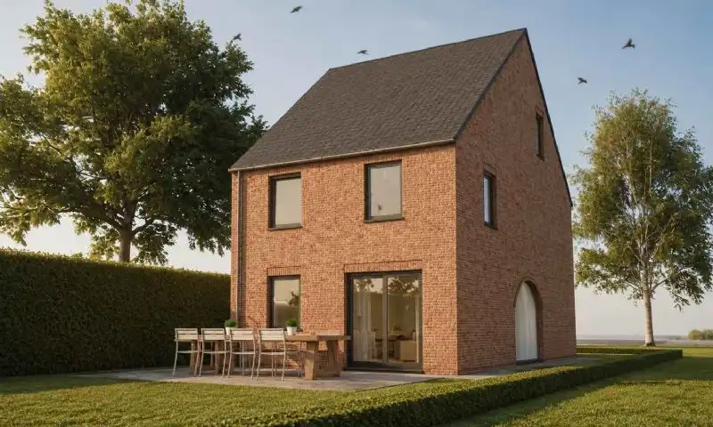 Nieuw te bouwen halfopen woning te Hulste. foto 2
