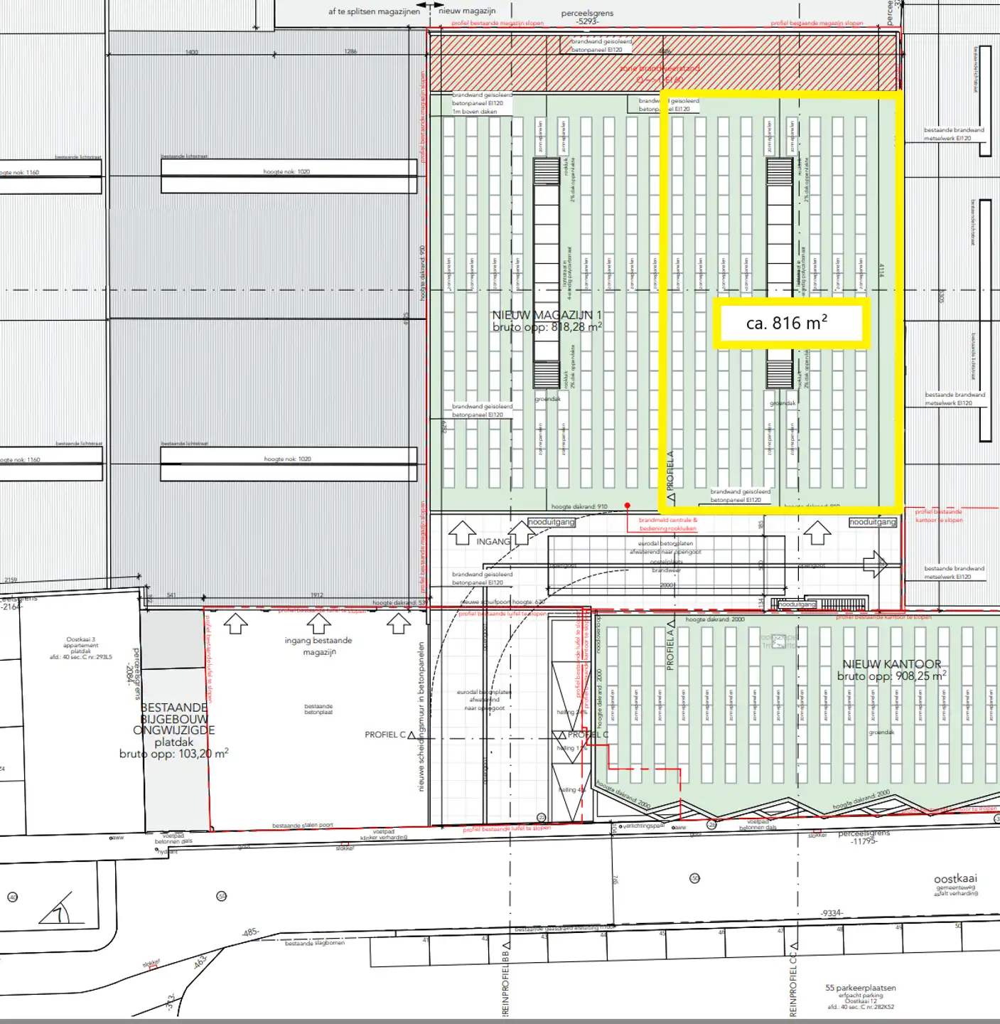 Nieuwbouw opslagruimte/werkplaats te huur in Merksem foto 3