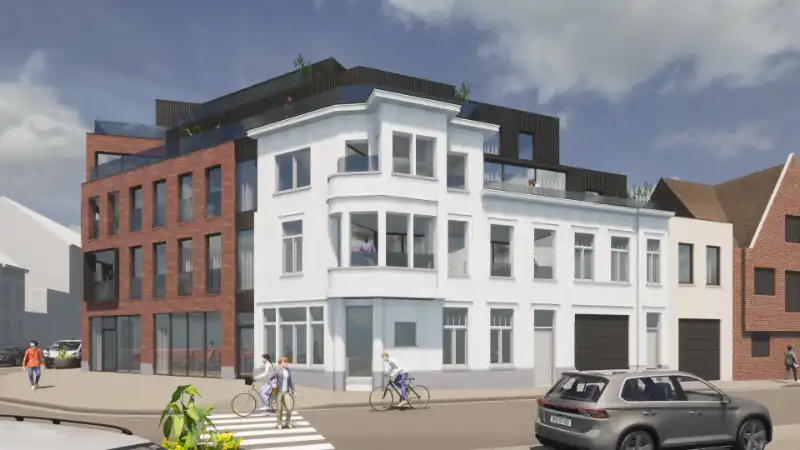 Roeselare-stadskern. Uitstekend gelegen VERGUNDE PROJECTGROND voor 11 entiteiten en autostaanplaatsen. De betere vastgoedontwikkeling op TOPLIGGING.  Bel voor een afspraak. foto 2