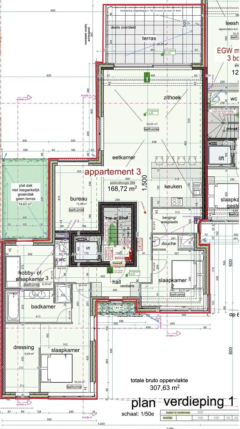 Luxueus én energieneutraal nieuwbouw villa-appartement  van 168 m² met 3 slaapkamers + 2 ondergrondse staanplaatsen + ruime kelder in kleine residentie te Schil foto 21