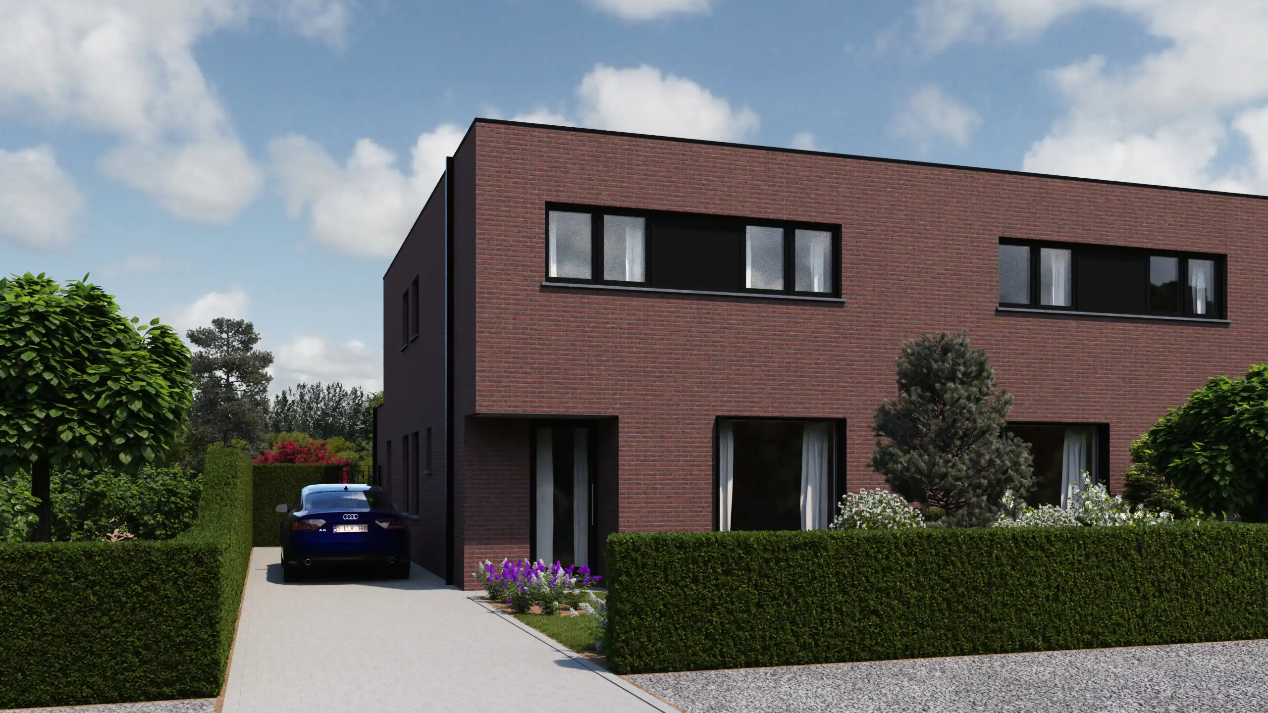 Moderne nieuwbouwwoning in ruwbouw (HOB) met 3 slpks foto 3