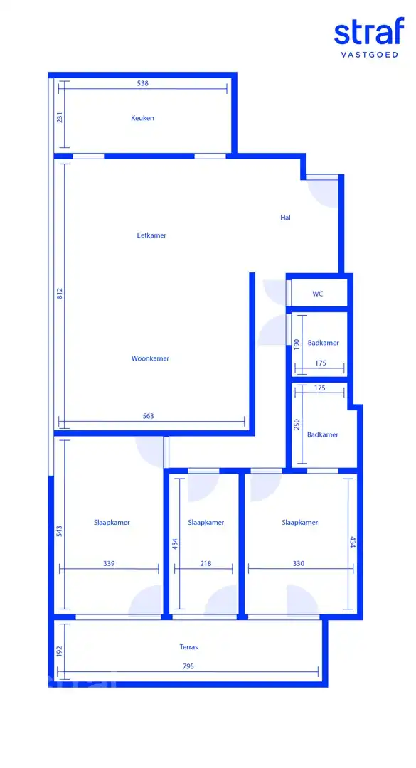 Te renoveren 3-slaapkamerappartement  in de Panorama Tower op Linkeroever foto 13