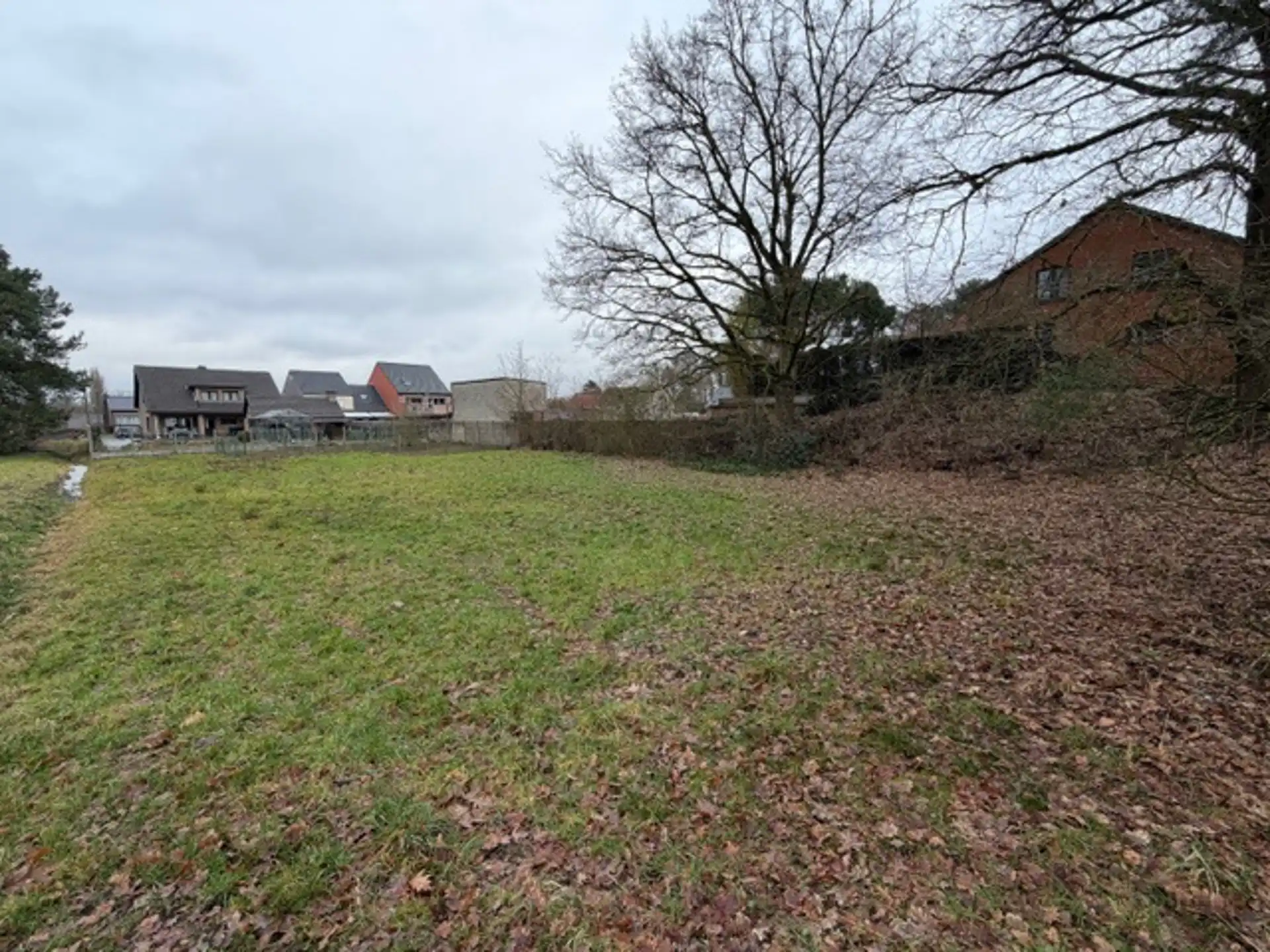 Bouwgrond voor open bebouwing in een doodlopende straat foto {{pictureIndex}}