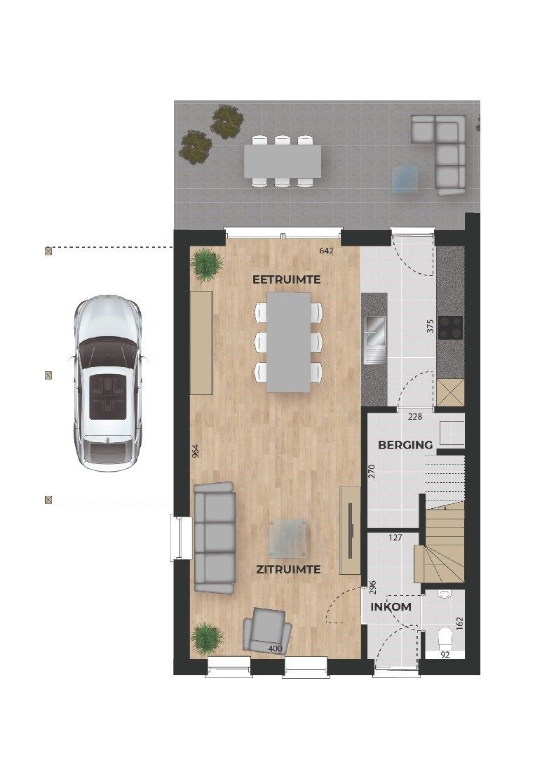 Halfvrijstaande woning in landelijke stijl op 3 a 70 ca. foto 4