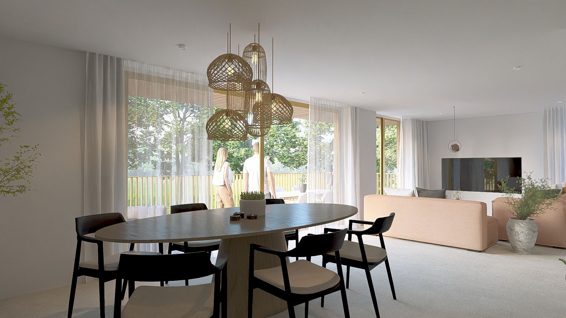 1.2  Luxueus en stijlvol nieuwb. appartement met 3 slpks, badk., dubbele garagebox en kelderberging inbegrepen in de prijs. foto 8
