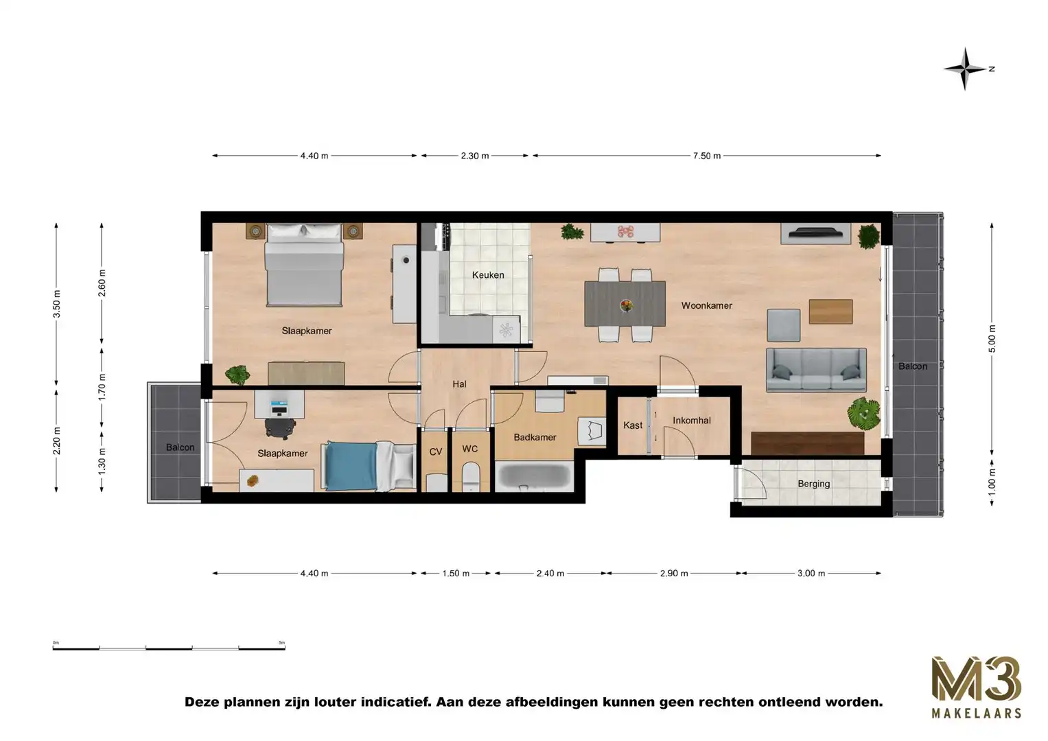 Mooi 2 slaapkamer appartement met autostaanplaats foto 13