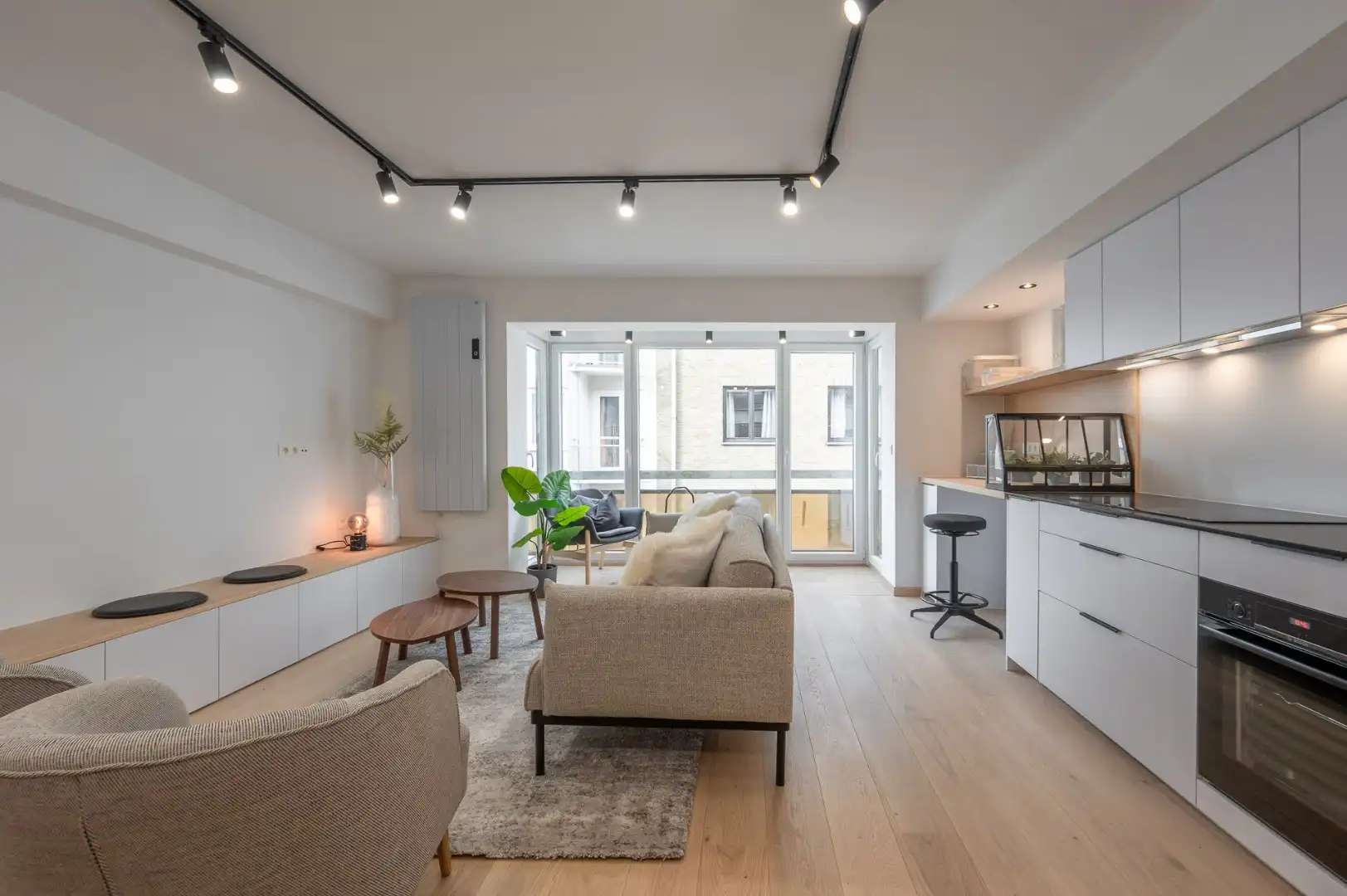 Prachtig afgewerkt appartement met twee slaapkamers en zijdelings zeezicht in Duinbergen.   foto 8