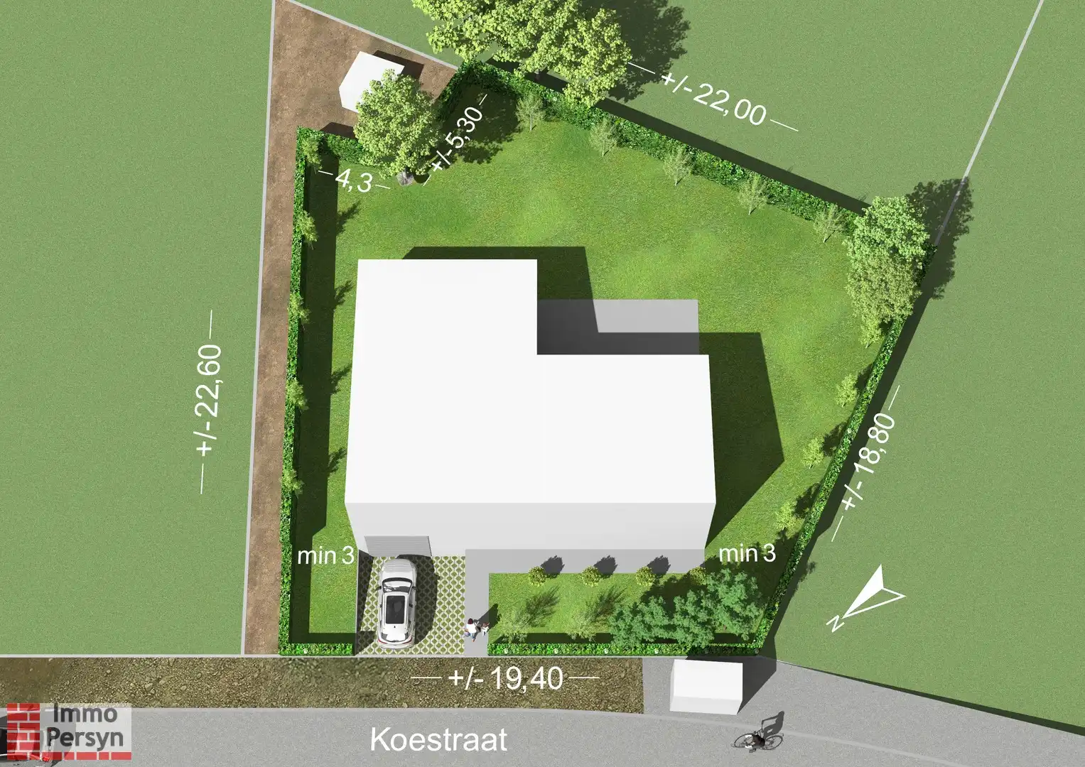Gunstig gelegen bouwgrond voor open bebouwing met een oppervlakte van 5a 50ca foto 2