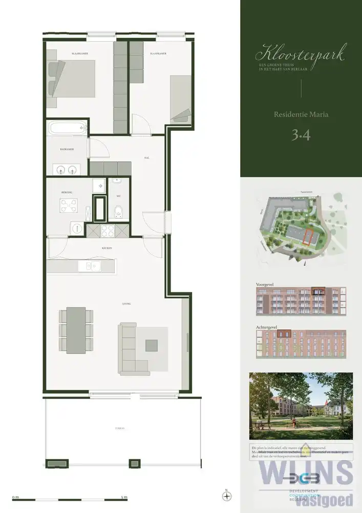 Residentie Maria | 2 SLKS | 96 m² | terras 19 m² foto 2
