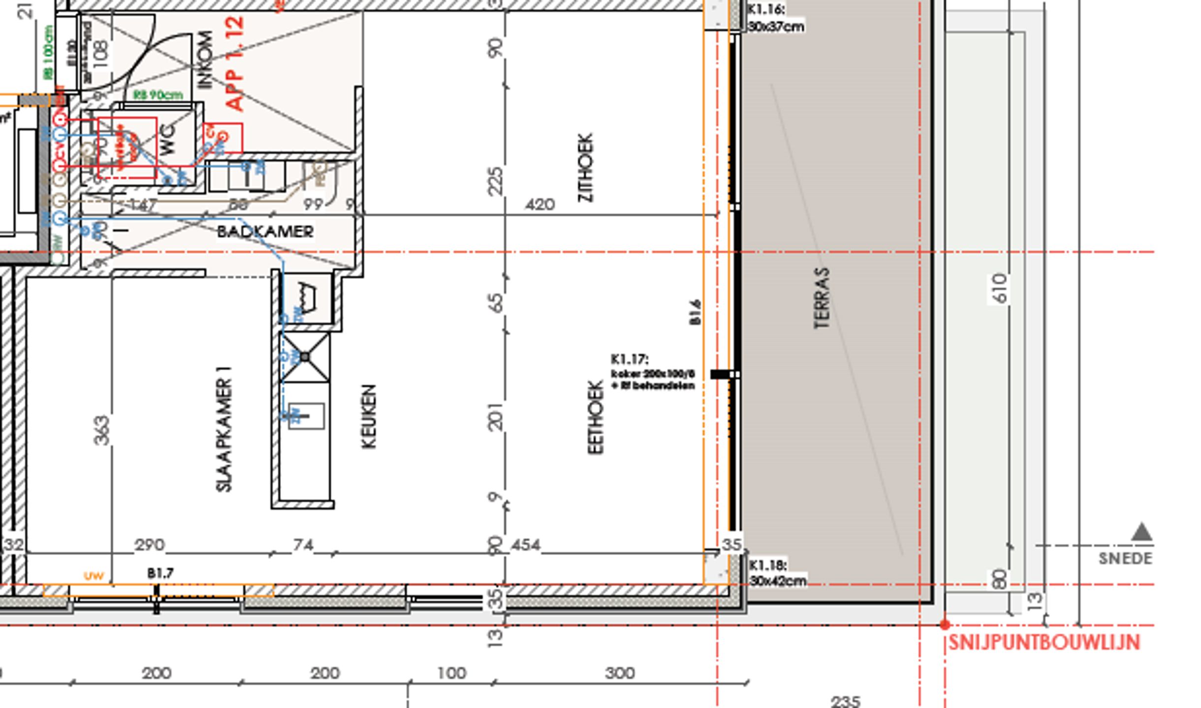 Nieuwbouw met terras van 17 m2 inclusief autostaanplaats foto 12