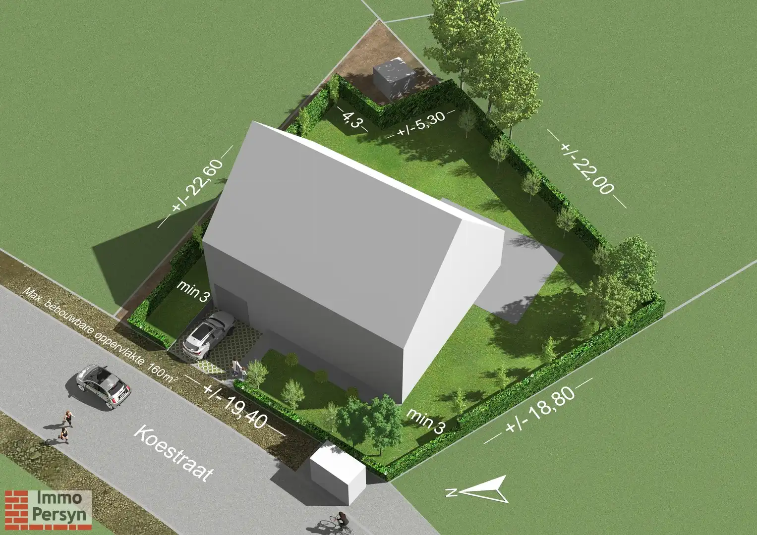Gunstig gelegen bouwgrond voor open bebouwing met een oppervlakte van 5a 50ca foto 3