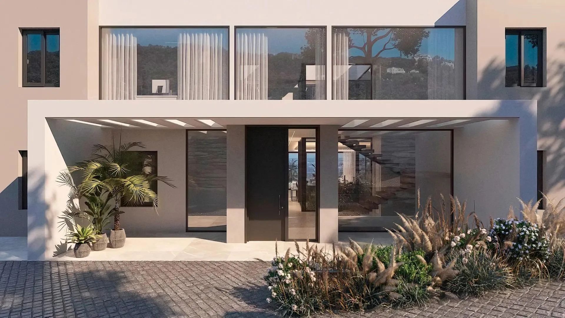 Architectonisch meesterwerk in Benahavís – luxe nieuwbouwvilla met panoramisch zeezicht en privé spa foto 20