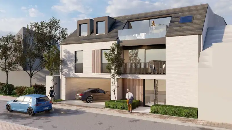 Nieuwbouwappartement gelegen op de tweede verdieping te Meulebeke. foto {{pictureIndex}}