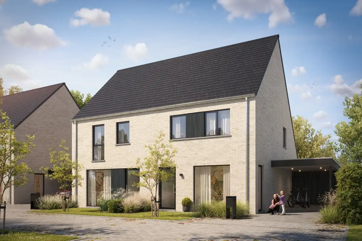 Nieuwbouwwoningen in de Populierstraat te Roeselare foto {{pictureIndex}}