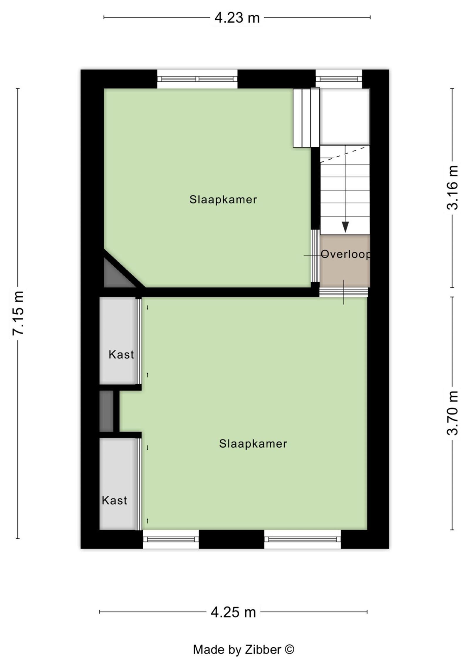 Gezellige 3-gevelwoning met 3 slaapkamers en ruime tuin op 4a 80ca foto 16