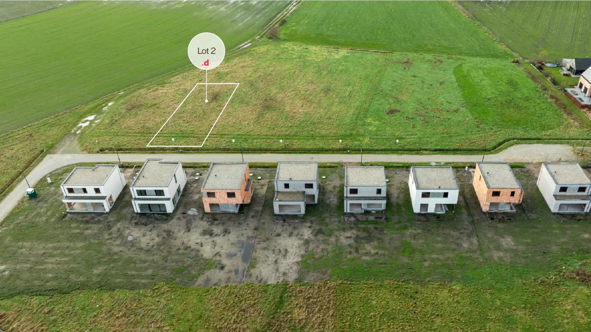 Bouwgronden voor open bebouwing in landelijke omgeving foto {{pictureIndex}}