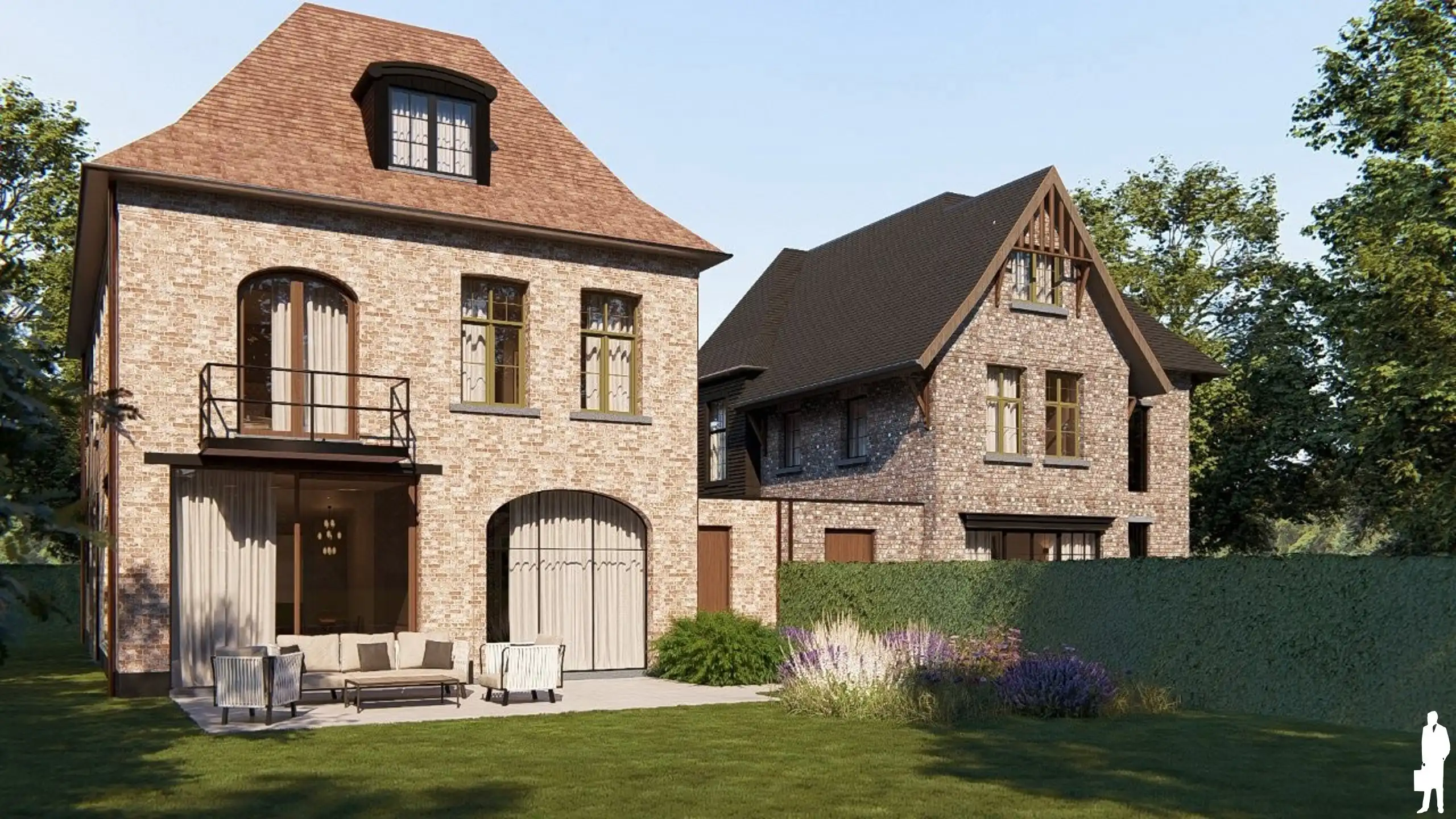 Exclusieve nieuwbouwwoning (Vlassak Architects) foto {{pictureIndex}}