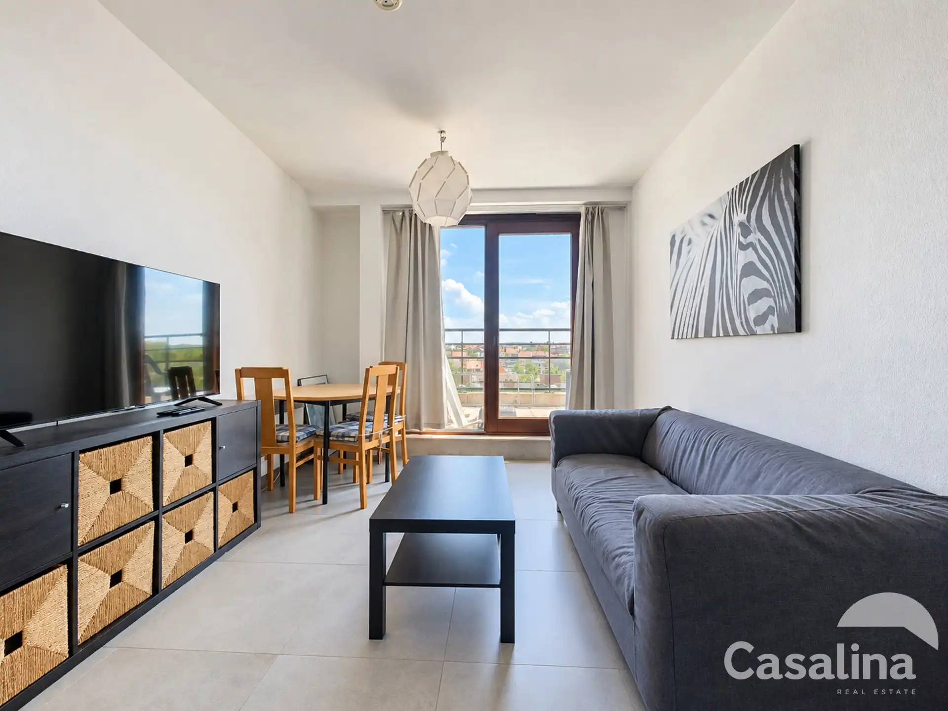 Gemeubeld appartement met 1 slaapkamer + terras + parking foto 3