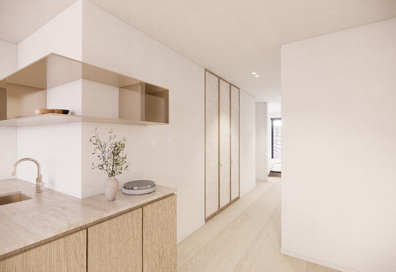 Nieuw appartement gelegen aan de zuidkant van het vernieuwde Burg. Fr. Desmidtplein. Gevelbreedte van ca. 8 meter. foto 8