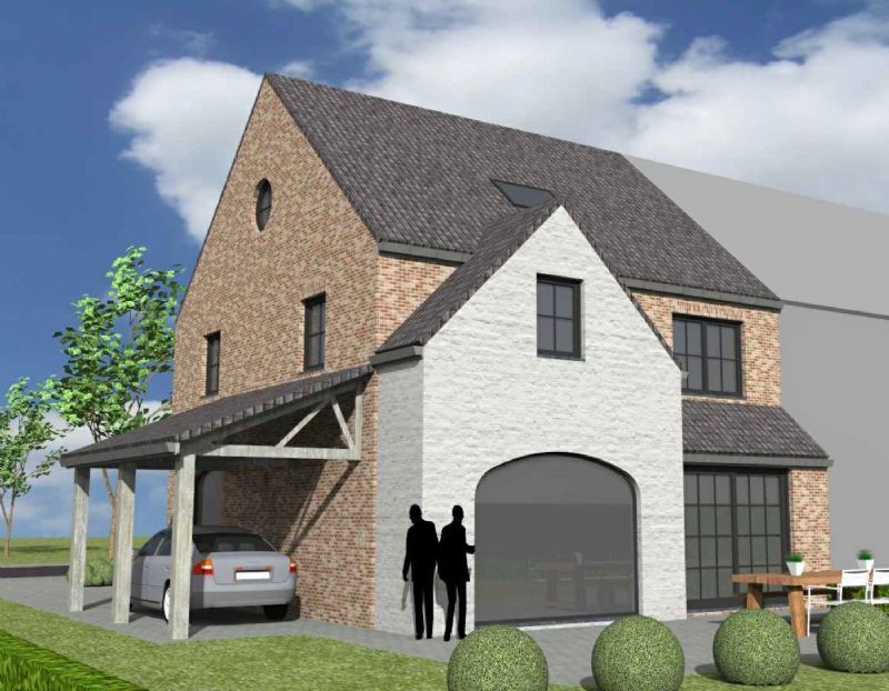 Nieuw te bouwen halfopen woning te Brakel. foto 2