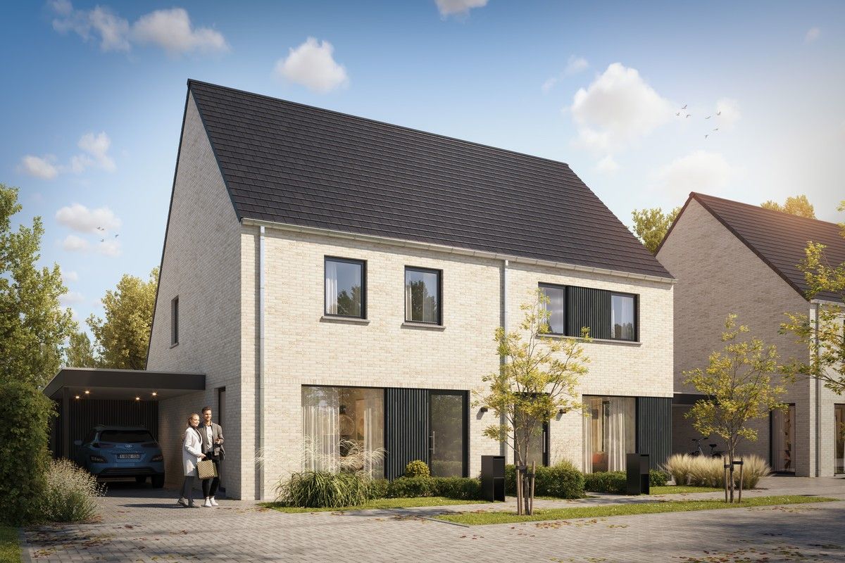 Nieuwbouwwoningen in de Populierstraat te Roeselare foto {{pictureIndex}}