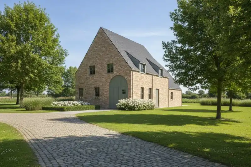 Nieuw te bouwen alleenstaande woning te Roesbrugge-Haringe. foto {{pictureIndex}}