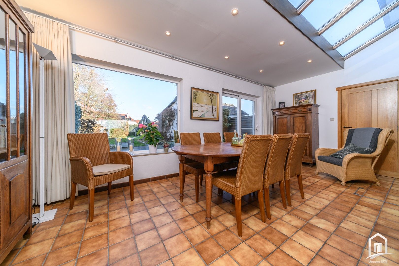 Instapklare halfopen bebouwing met tuin en garages in Denderleeuw foto 3