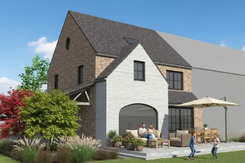 Nieuw te bouwen halfopen woning te Harelbeke. foto 2