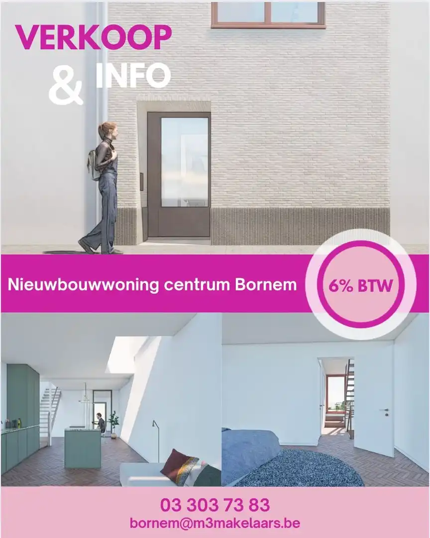 Nieuwbouwwoning met 3 slaapkamers en terras/ tuin – energiezuinig foto 14