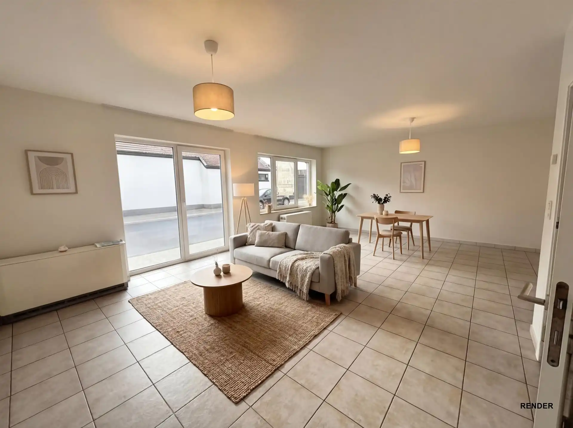 Gelijkvloers appartement met twee slaapkamers en garage te Herzele foto 5