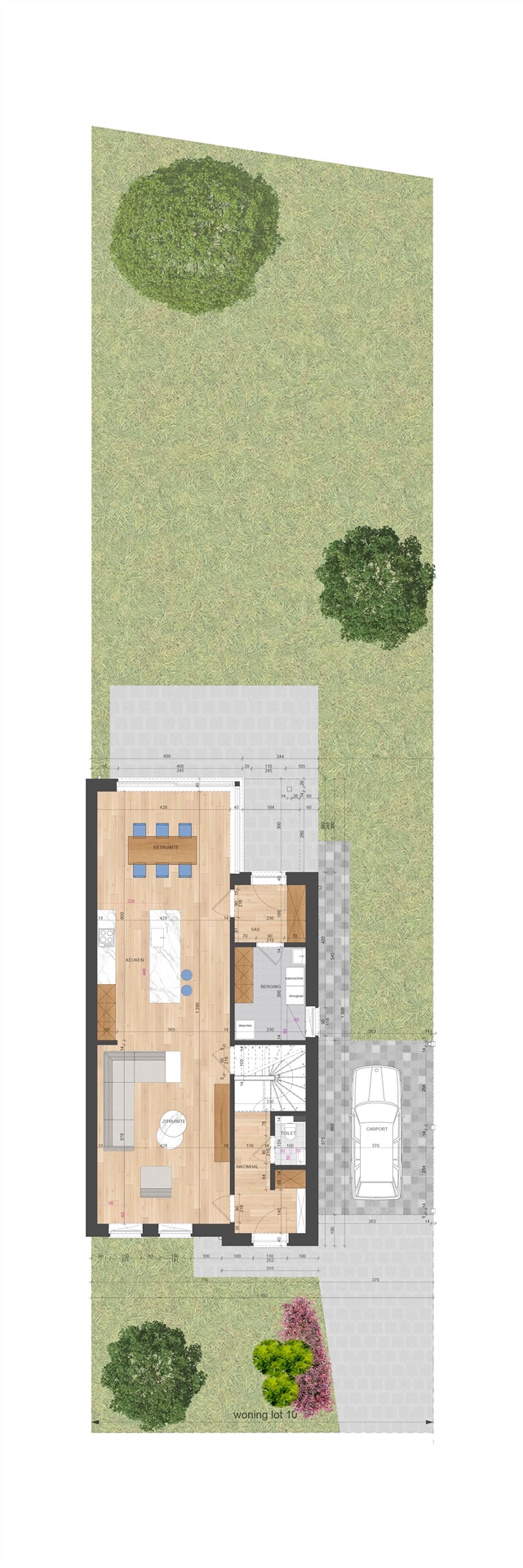 NIEUWBOUWWONING MET 3 SLAAPKAMERS UITERST CENTRAAL DOCH RUSTIG GELEGEN TE ZONHOVEN foto 9