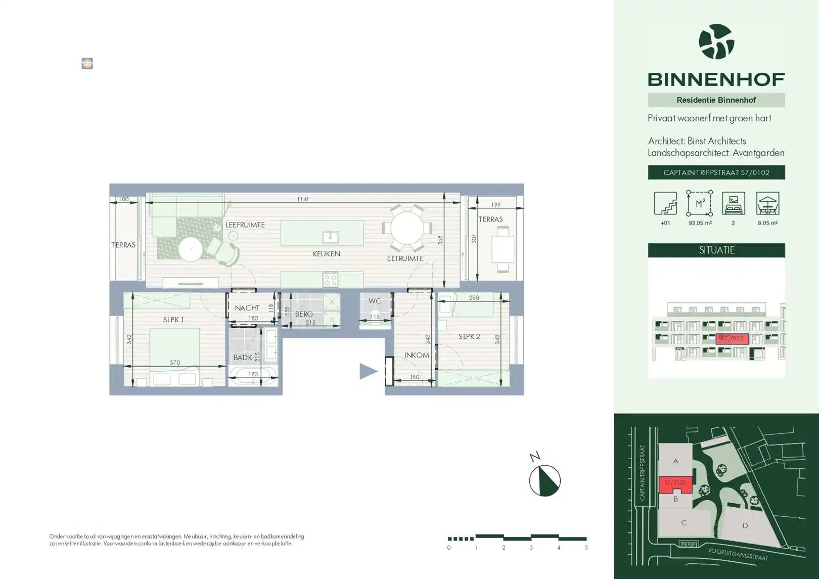 Lichtrijk appartement met twee slaapkamers in groene omgeving foto 8