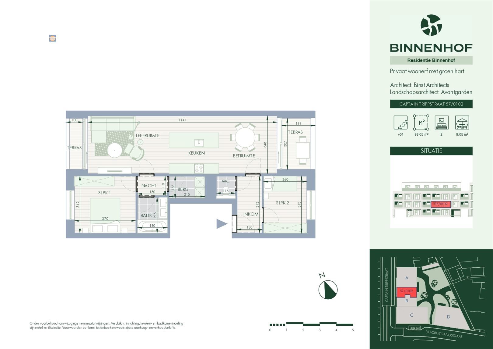 Lichtrijk appartement met twee slaapkamers in groene omgeving foto 8