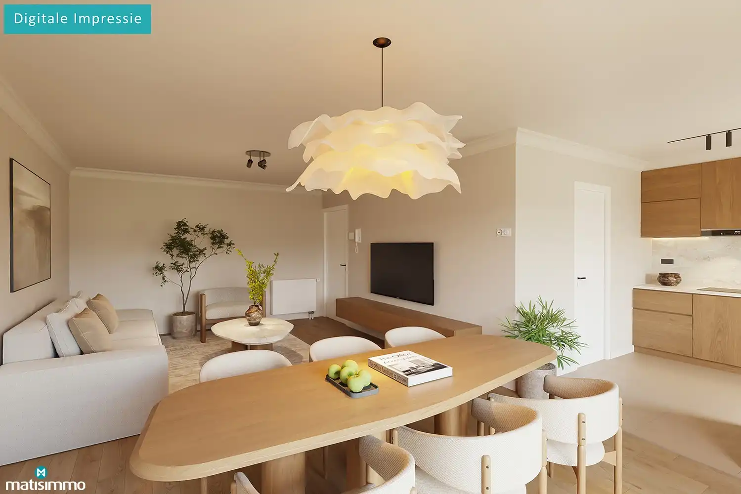 GOED ONDERHOUDEN APPARTEMENT MET GARAGE, KELDER EN RUIM ZUIDWESTGEORIËNTEERD TERRAS IN BILZEN foto 6