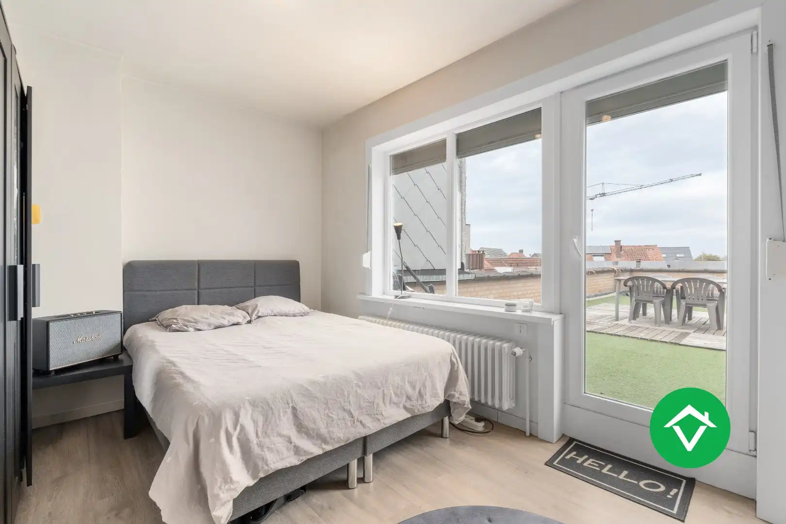 Appartement met 2 slaapkamers en groot terras  in centrum Aartrijke foto 9