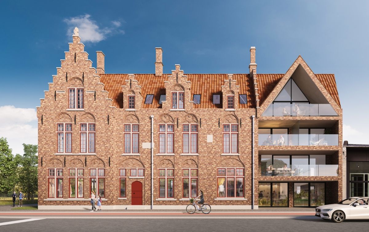 Hectaar realiseert Residentie De Gendarmerie: sfeervol wonen in een historisch gebouw met modern comfort op de hoek van de Sint-Pieterskaai met de Vaartstraat te Brugge. foto 1